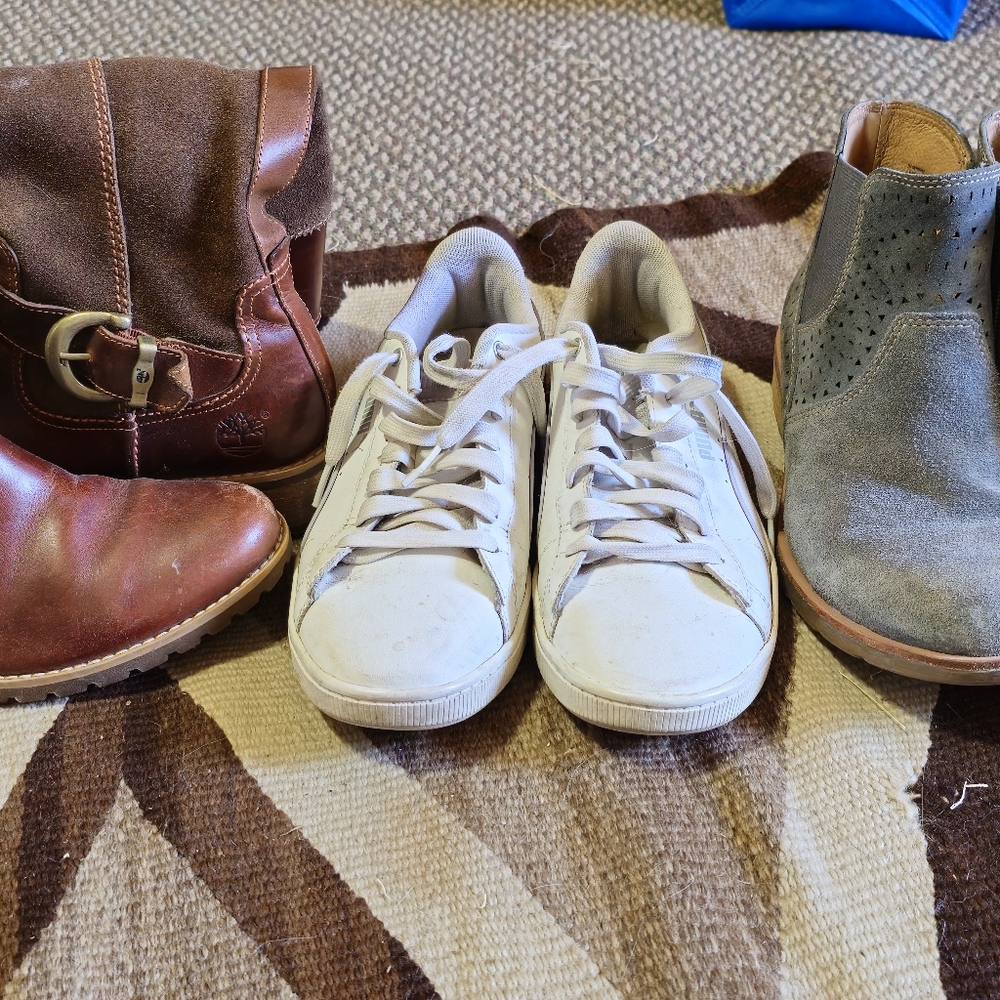 Cleaning out closet, must purchase all shoes.